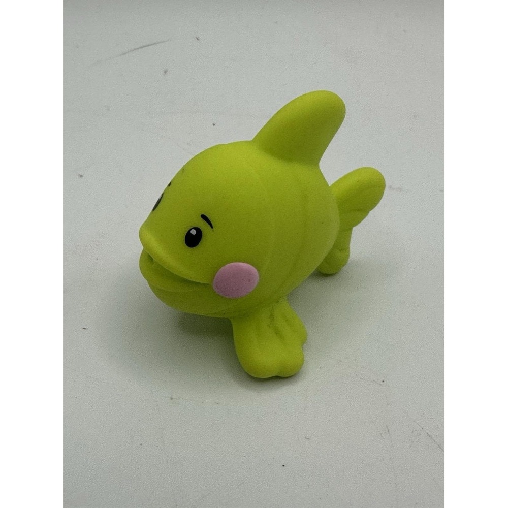 Rare Fisher Price Little People Green Fish 2014 Mattel